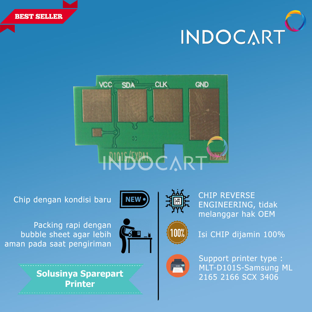 Chip MLT-D101S-Samsung ML 2165 2166 SCX 3406-1K5