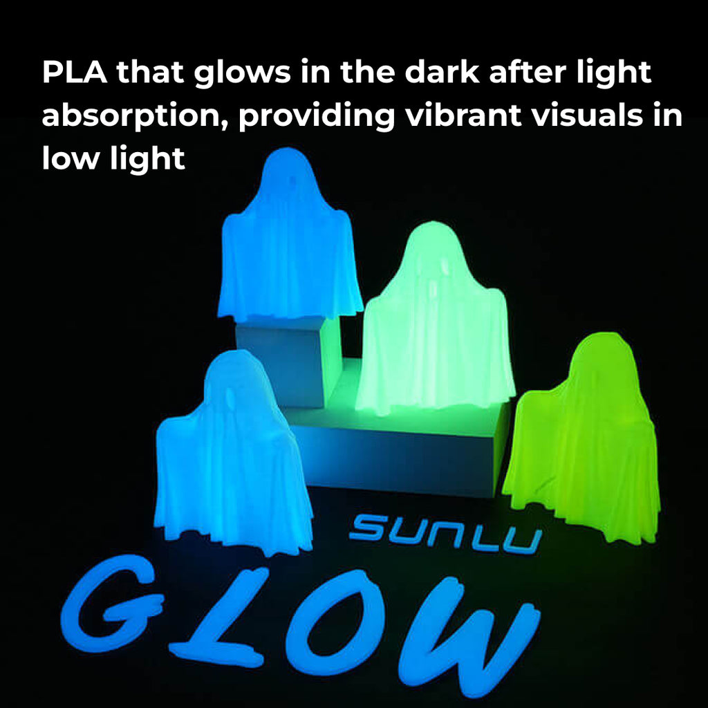 3D Printer Filament SUNLU PLA Noctilucent Glow In The Dark 1.75mm 1Kg