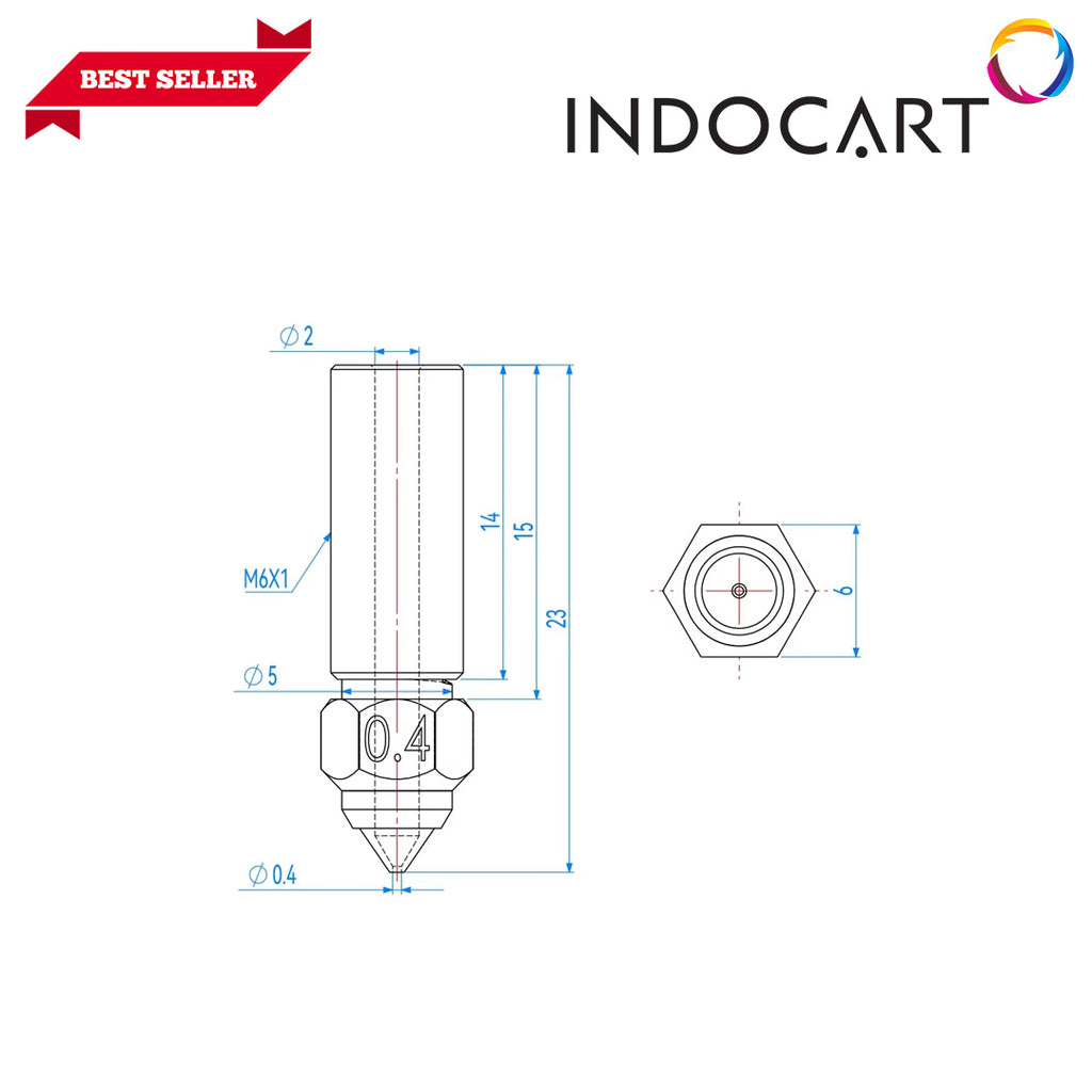 3D Printer Parts Creality Compatible Plated Copper CHT High Flow Nozzle Creality K1/K1 Max