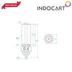 3D Printer Parts Creality Compatible Plated Copper CHT High Flow Nozzle Creality K1/K1 Max