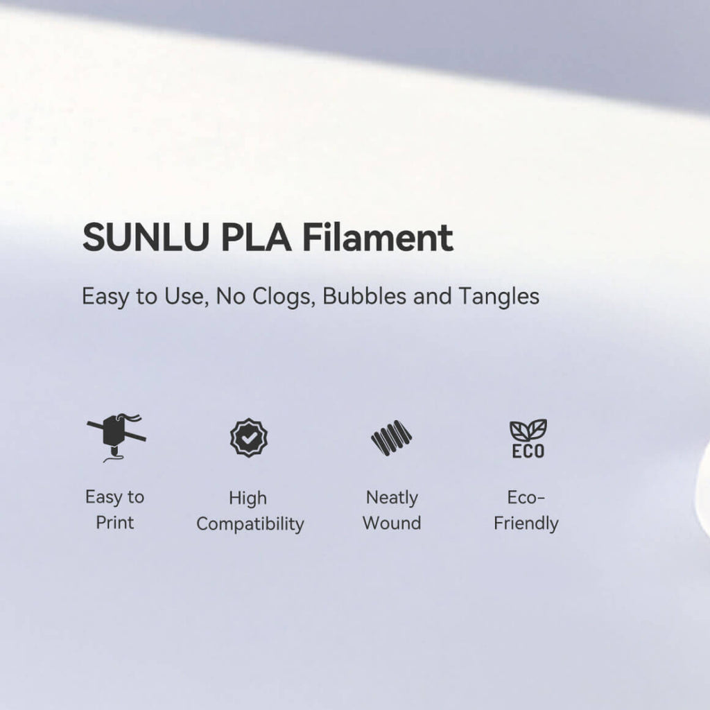 3D Printer Filament SUNLU PLA Transparant Reliable And Easy To Use 1.75mm 1kg
