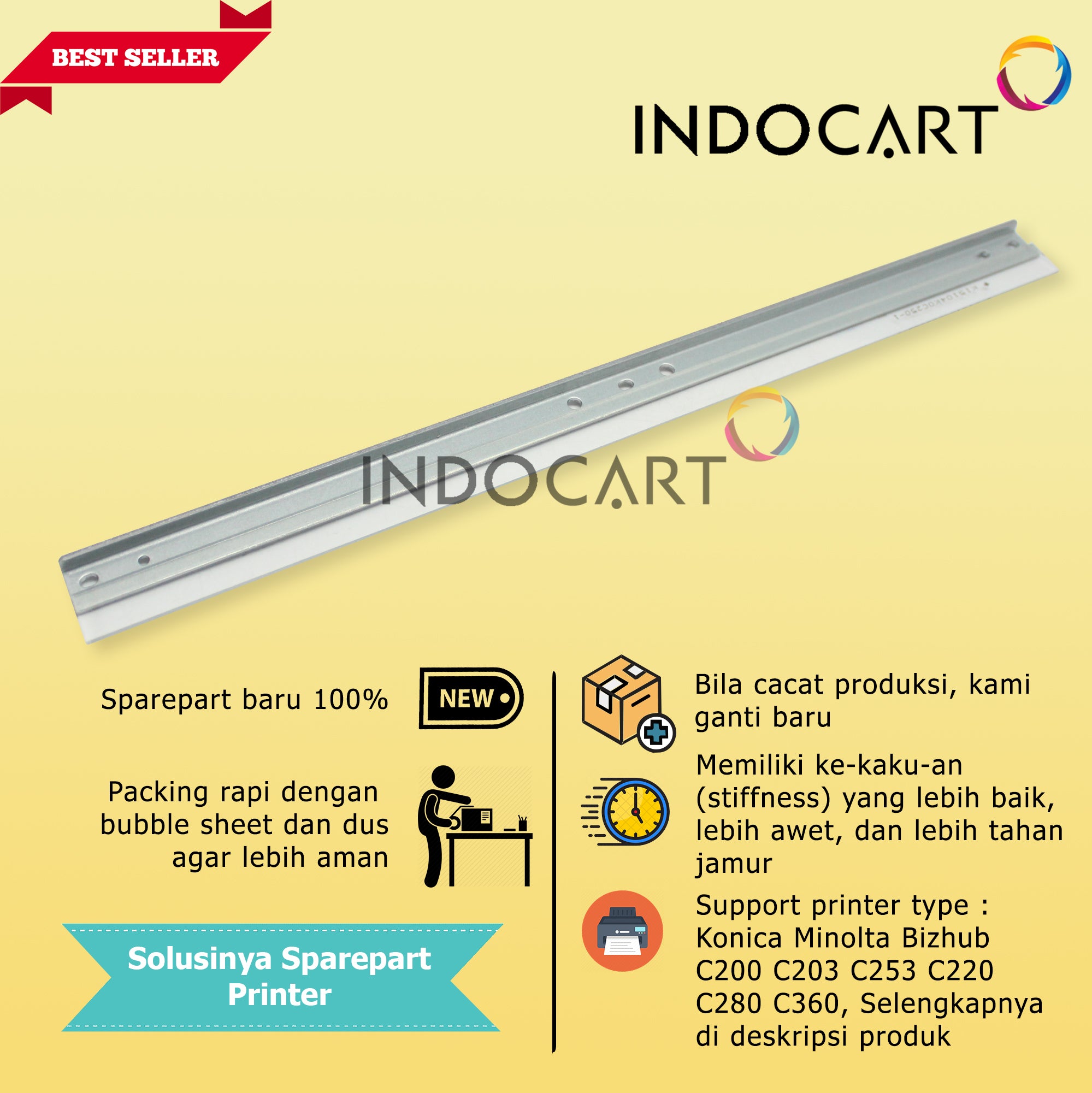 Wiper Blade Kuroki TN214 DR311-Konica Minolta Bizhub C200 C203 C253 C220 C280 C360