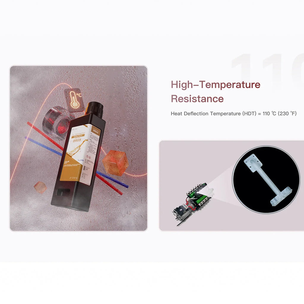 3D Printer Resin HeyGears UltraPrint Molding PAH10 Clear Tan High Temperature 1Kg
