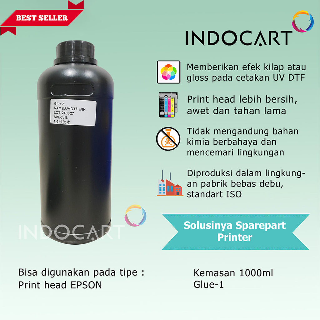 Tinta Glue 1 UV DTF Epson Direct Transfer Film Premium Ink-1Kg