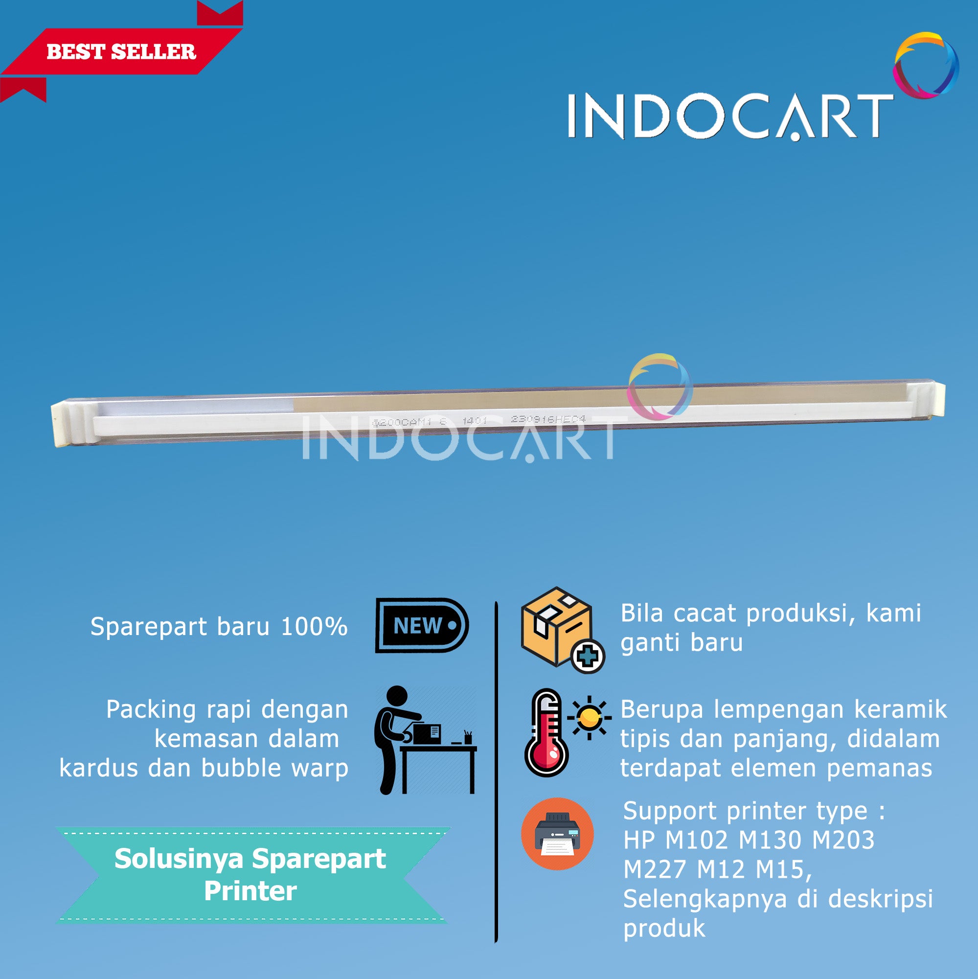 Heating Element-Keramik Fuser Pemanas-HP M12 M15 M26 M102 M130 M203 M206 M227 M230MFP