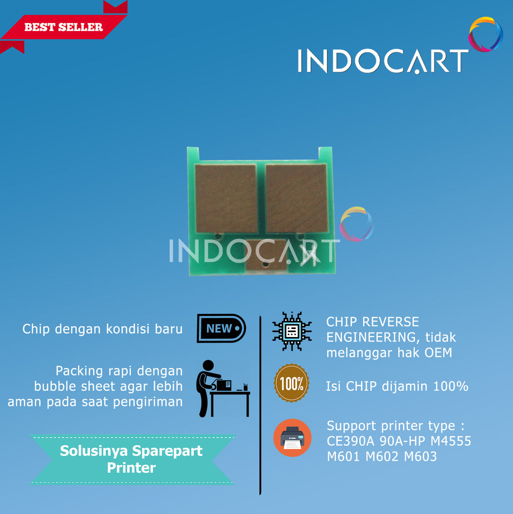 Chip CE390A 90A-HP M4555 M601 M602 M603-10K