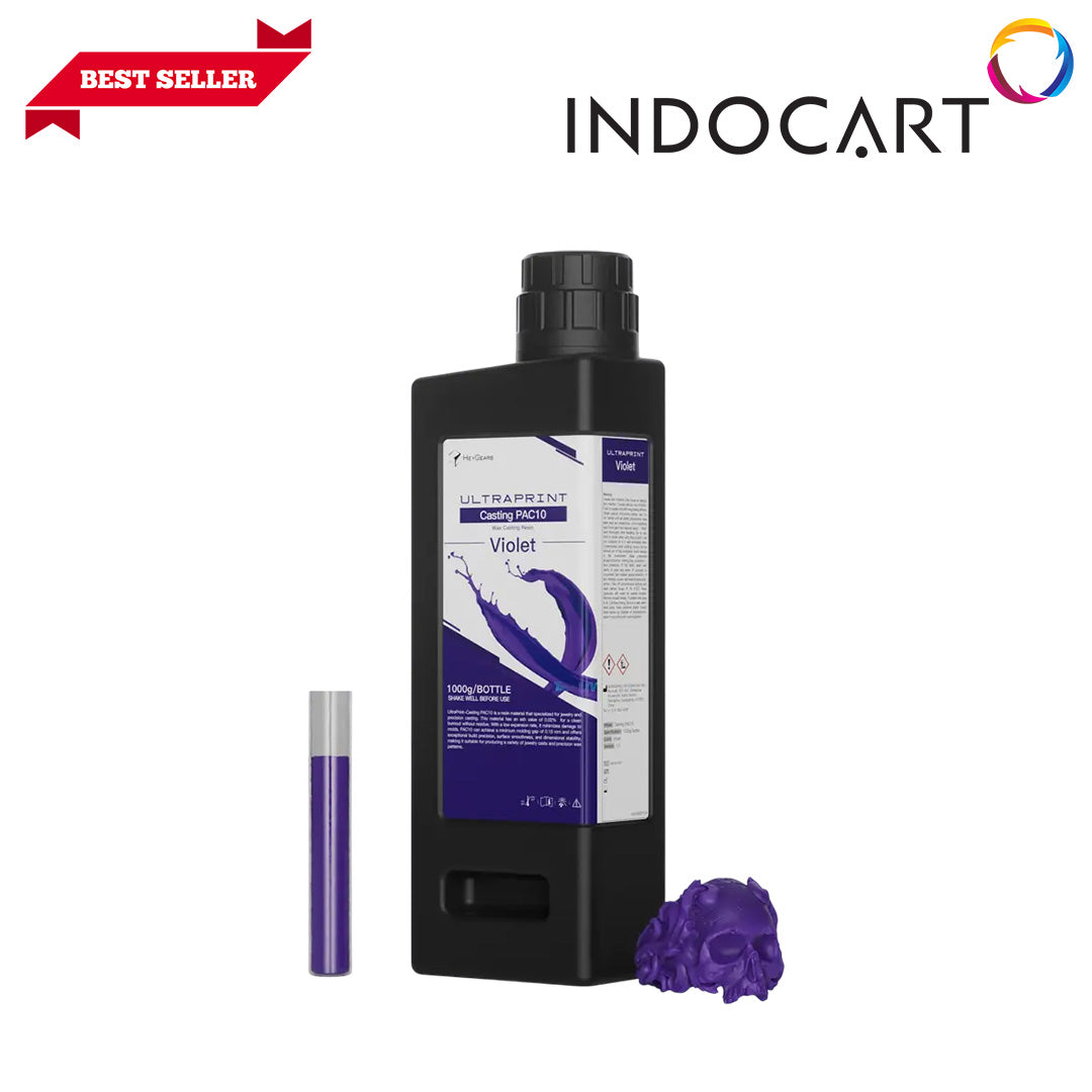 3D Printer RESIN HeyGears UltraPrint Casting PAC10 Wax Suitable for Casting Jewelry with Clean Combustion Result 1Kg-Violet