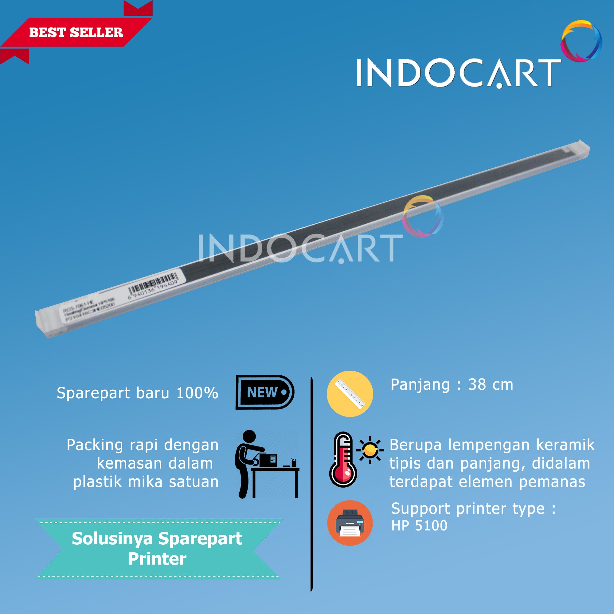 Heating Element-Keramik Fuser Pemanas-HP LaserJet 5100