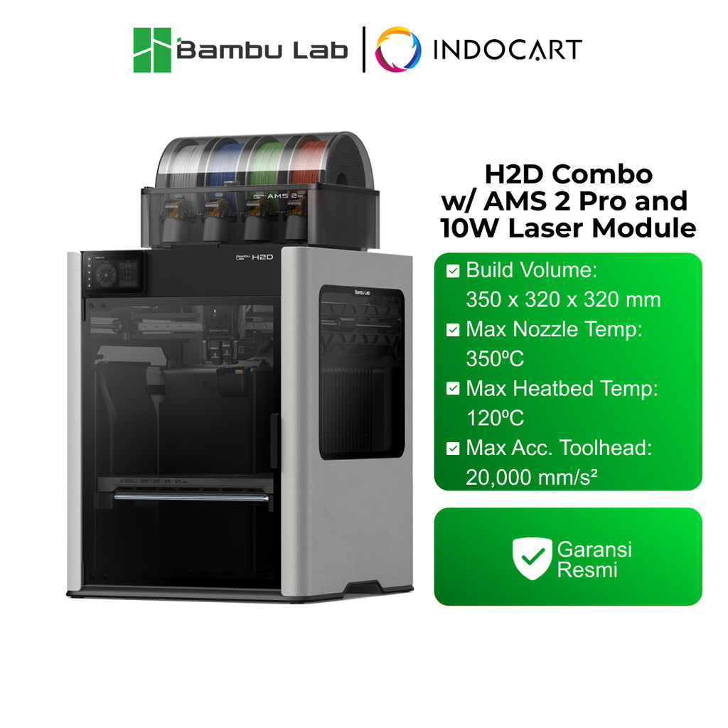 3D Printer BambuLab H2D All-In-One Personal Manufacturing Hub 3D Printer with Laser Engraver/Cutting Function