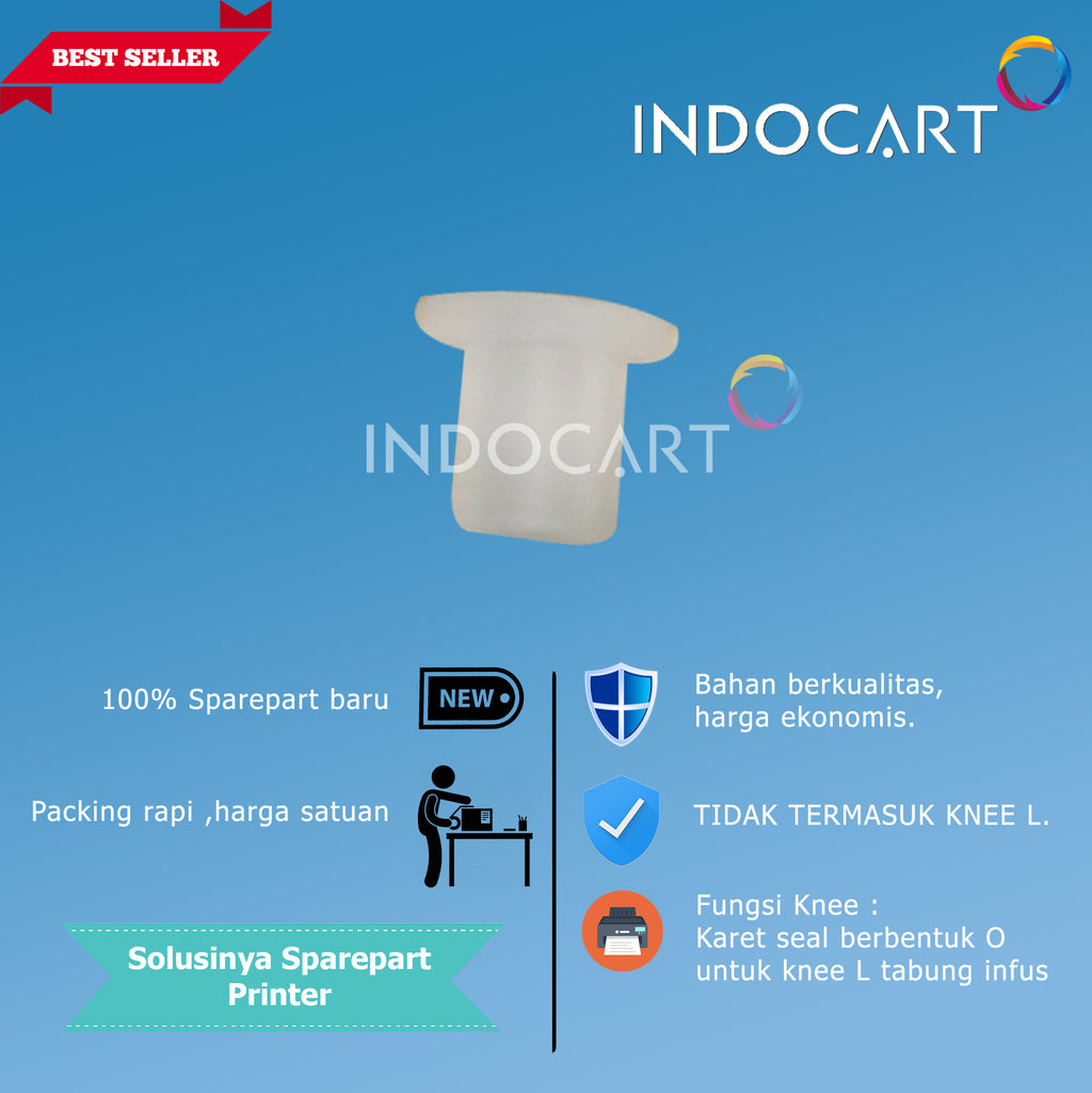 Seal Karet untuk Knee L Tabung Infus Modif CISS HP Canon Epson Import-100 Pcs