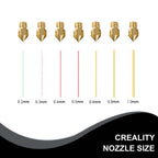 3D Printer Parts Creality OEM Brass Nozzle Creality CR6 SE 0.4mm