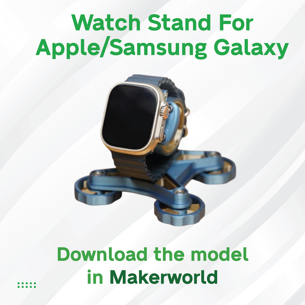 3D Maker's Supply Parts BambuLab Watch Stand For Apple/Samsung Galaxy