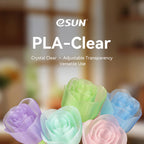 3D Printer Filament eSUN PLA Transparant Low Shrinkage and No Warping 1.75mm 1Kg