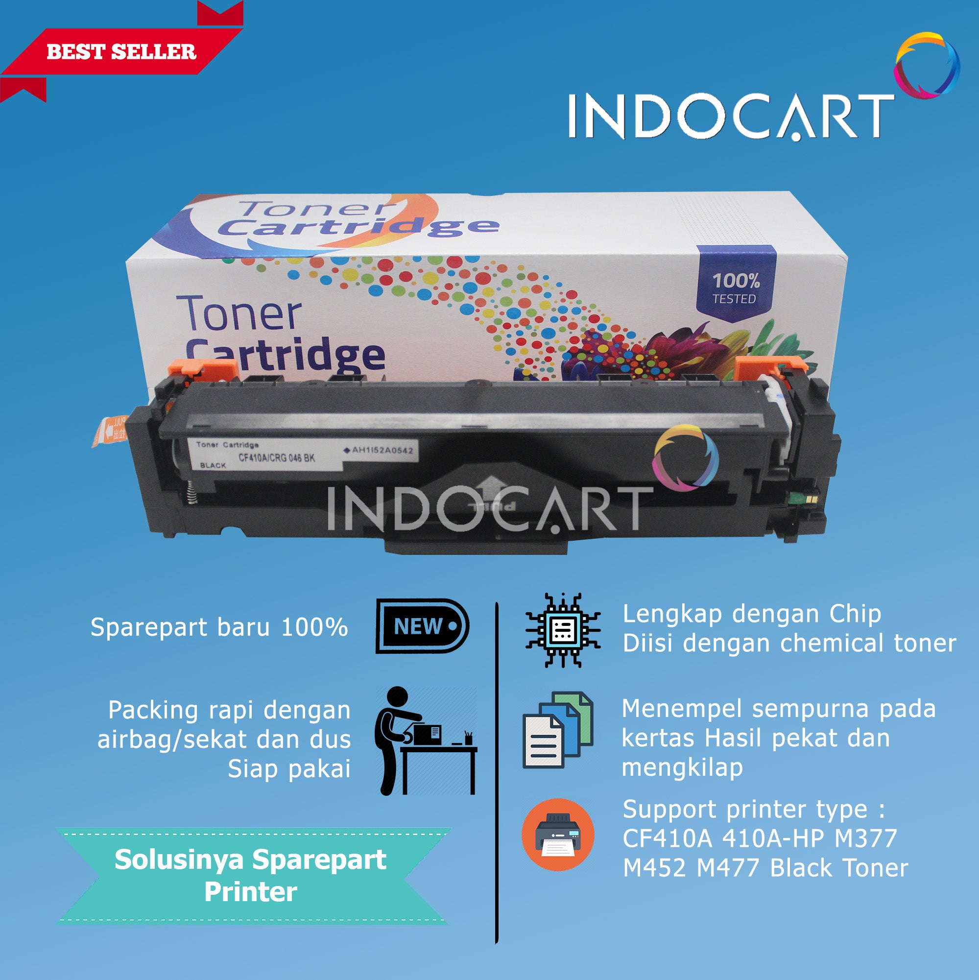 Toner Cartridge Compatible CF410A CF411A CF412A CF413A 410A-HP CLJ M377 M452 M477