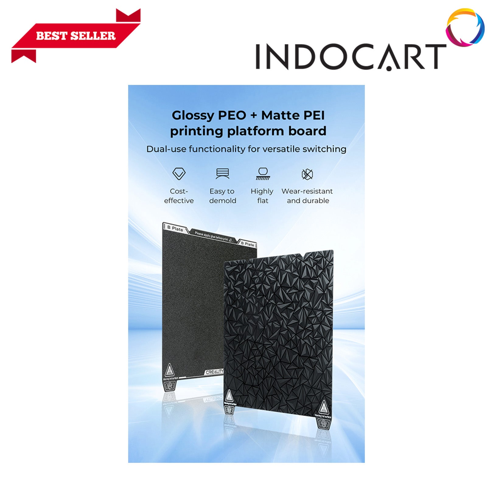 3D Printer Parts Creality OEM Dual Sided Printing Platform Kit Glossy PEO+Matte PEI Creality Ender 3V3Plus/K1Max