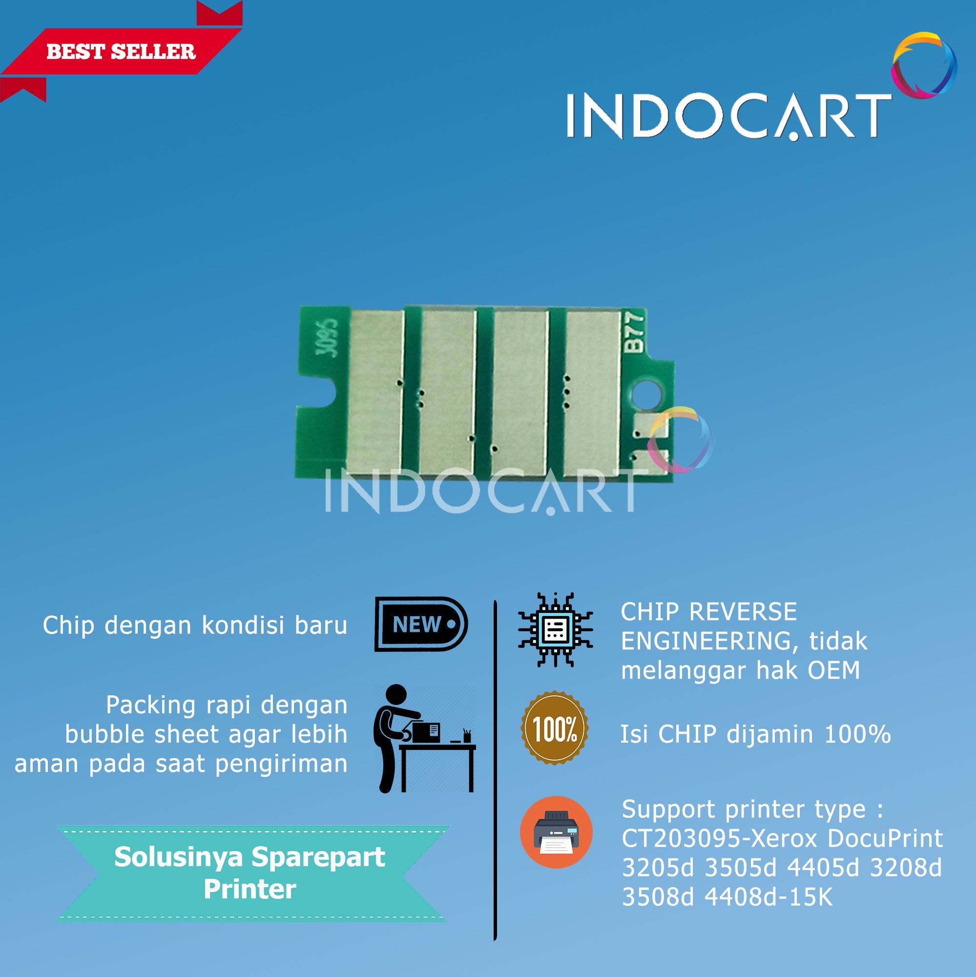 Chip CT203095-Xerox DocuPrint 3205d 3505d 4405d 3208d 3508d 4408d-15K