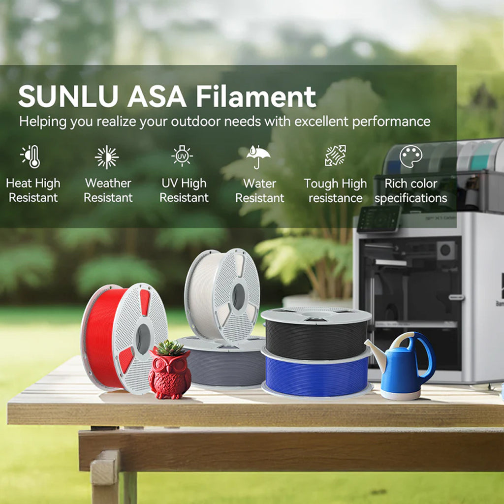 3D Printer Filament SUNLU ASA Tough High Resistant 1.75mm 1kg