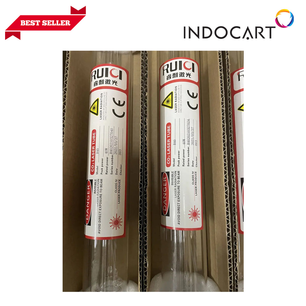 Laser Tube CO2 40W RUICI High Performance For Laser Cutting Engarver