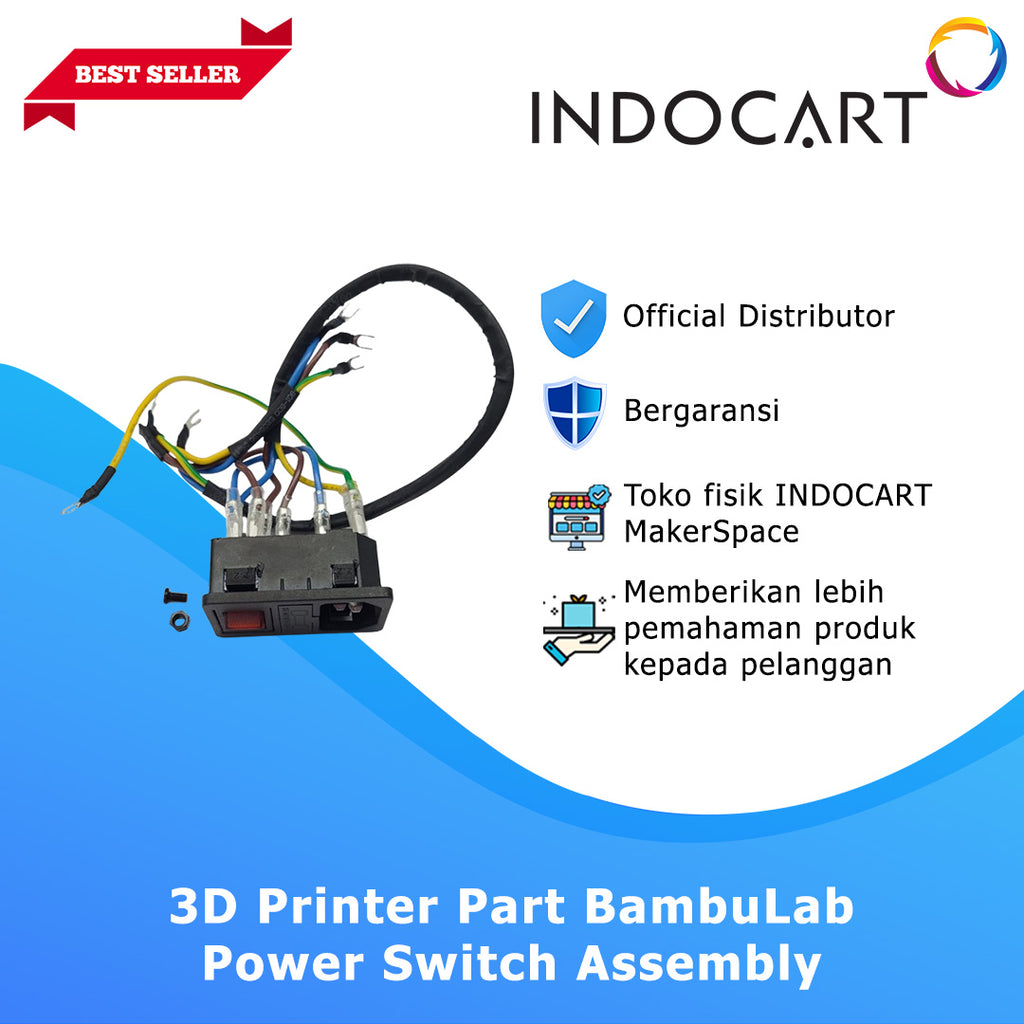 3D Printer Parts BambuLab Power Switch Assembly BambuLab X1/P1 Series