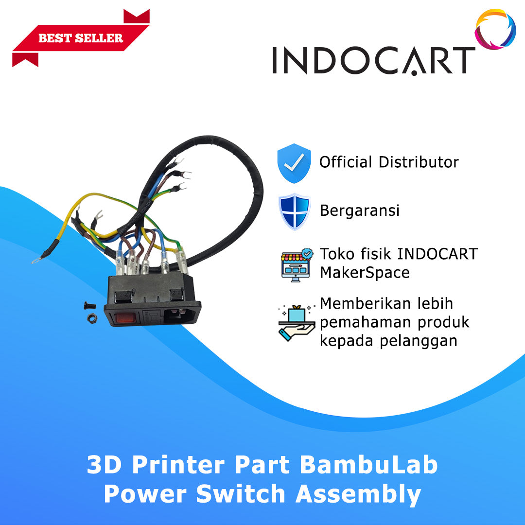 3D Printer Parts BambuLab Power Switch Assembly BambuLab X1/P1 Series