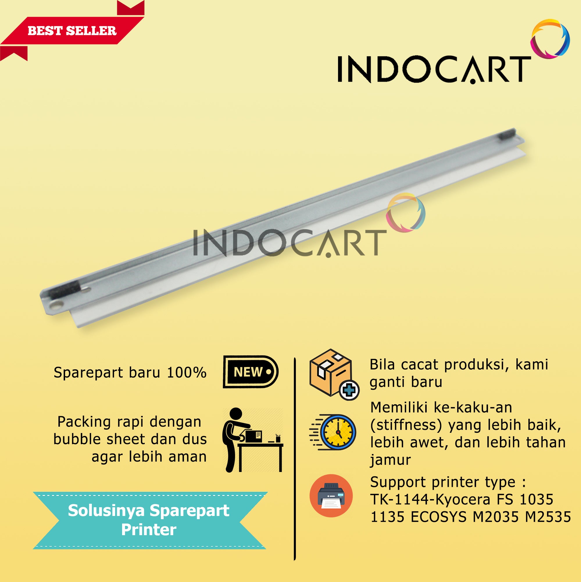 Wiper Blade Kuroki DK-170 DK170-FS 1035 1135 Ecosys M2035 M2535