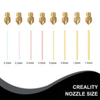 3D Printer Parts Creality Nozzle Ender 3 3V2 5 CR6 CR10 D6-1.2mm