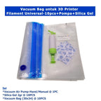 Vacuum Bag 3D Printer Filament Universal-10pcs+Pompa+Silica Gel