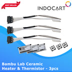 3D Printer Parts BambuLab Hotends Ceramic Heater & Thermistor-3Pcs BambuLab P1 Series