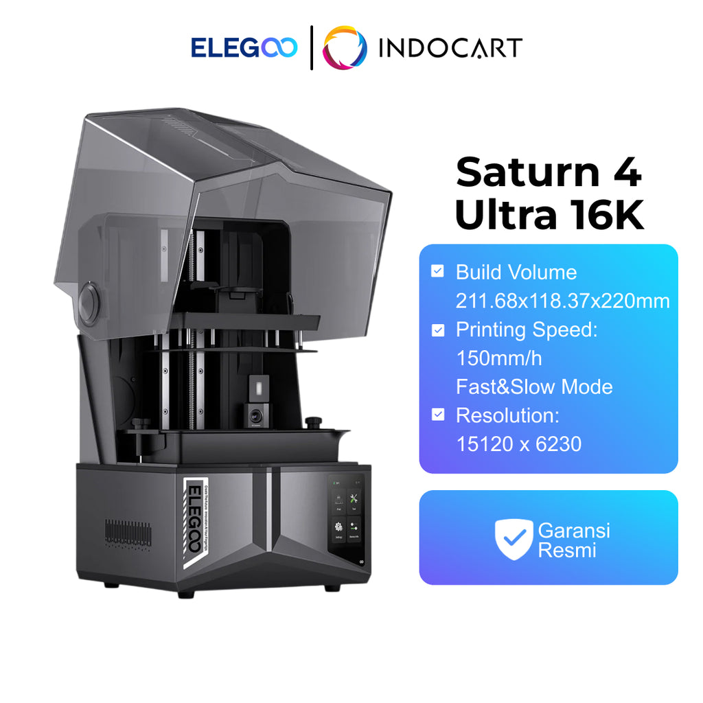 3D Printer Elegoo Saturn 4 Ultra 16K Next Level Printing with 16K Precision & Ai Camera