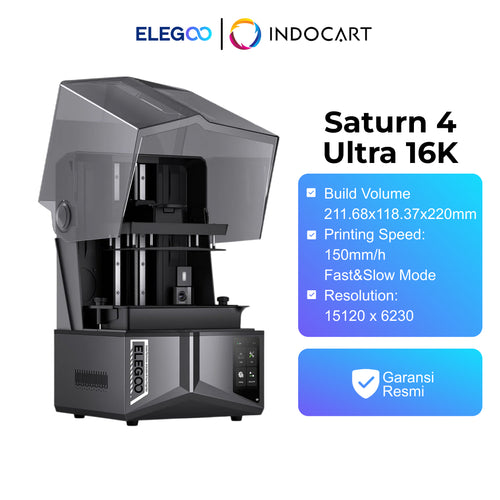 3D Printer Elegoo Saturn 4 Ultra 16K Next Level Printing with 16K Precision & Ai Camera