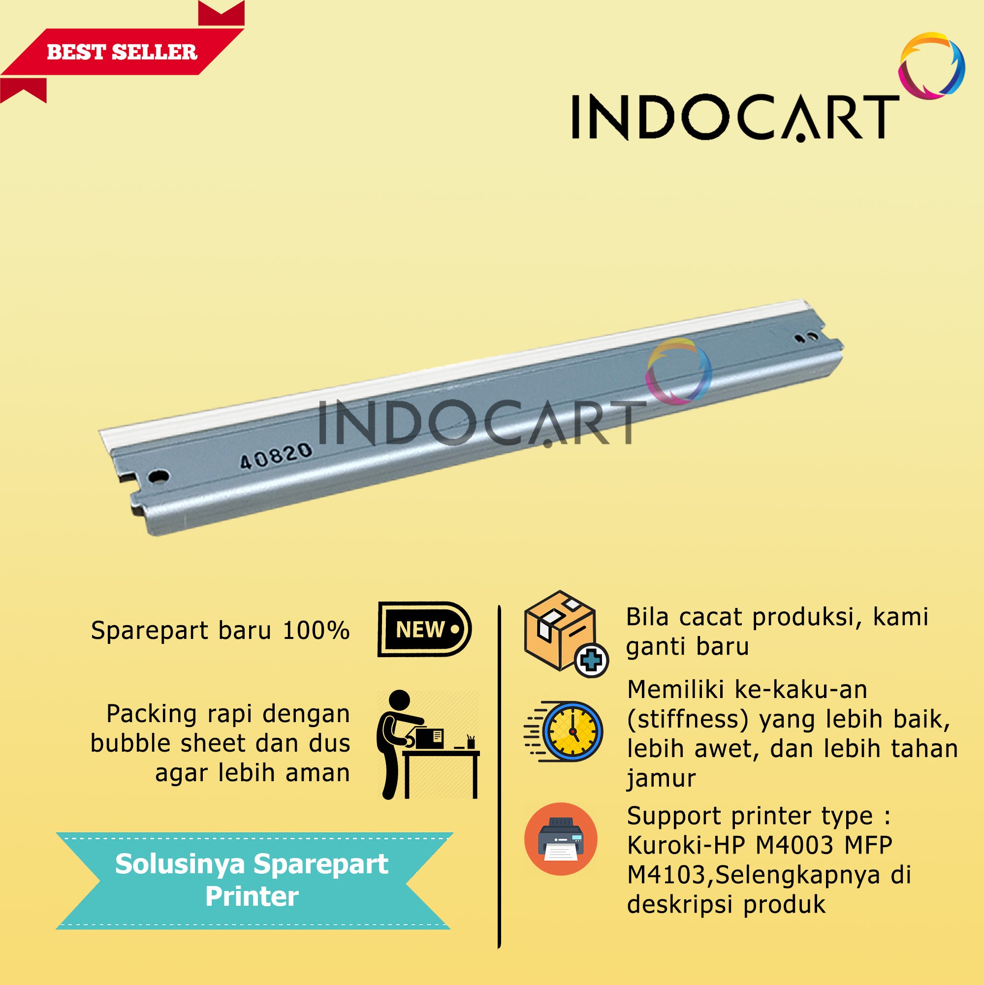 Wiper Blade Kuroki W1510A 151A-HP LaserJet Pro M4003 MFP M4103