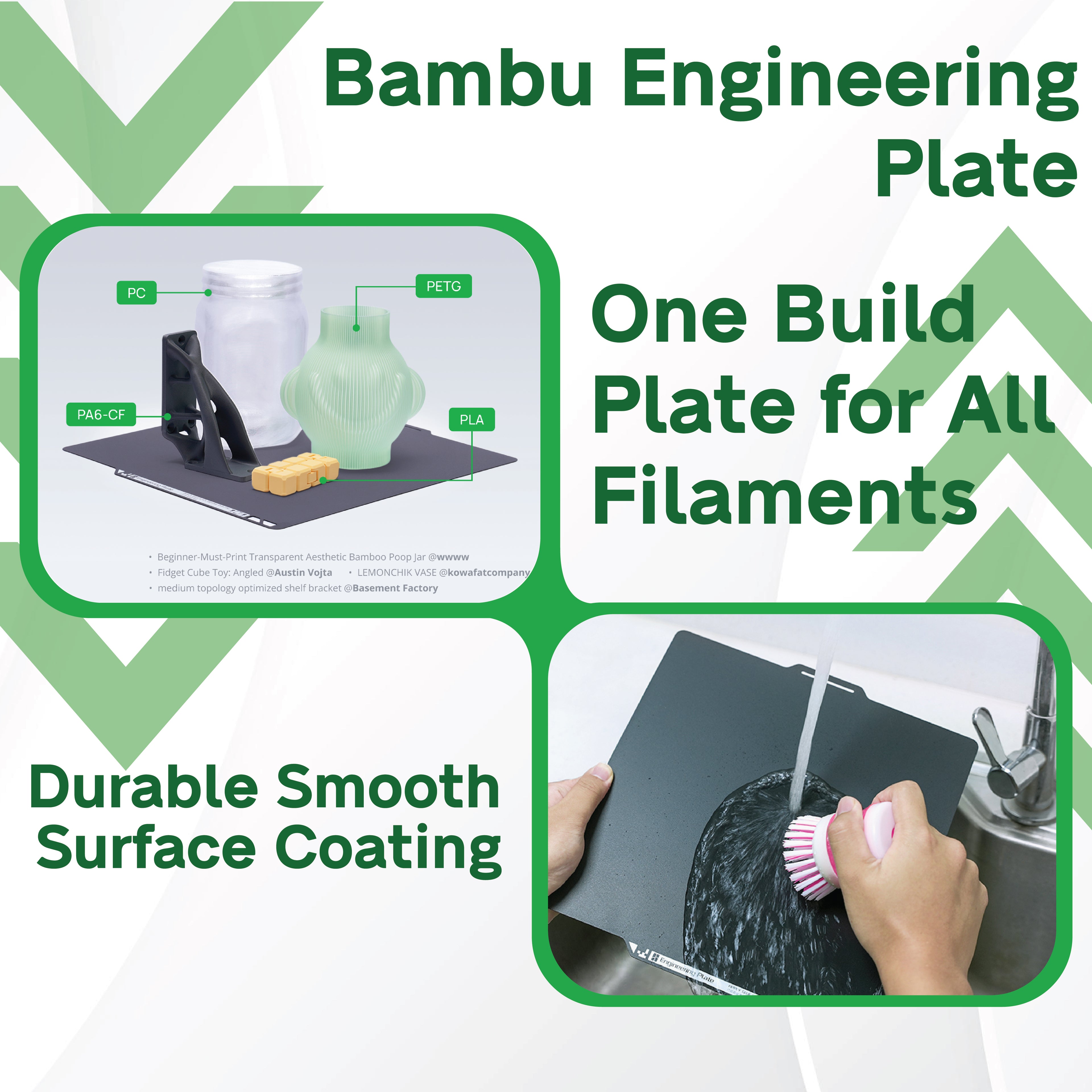 3D Printer Parts BambuLab Engineering Plate BambuLab H2D Pro, H2S, H2D