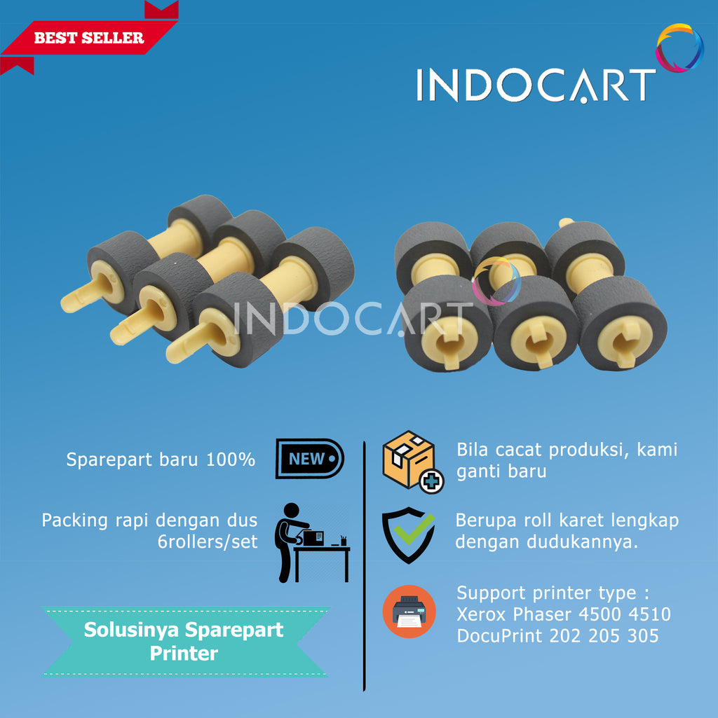Pickup Roller-Xerox Phaser 4500 4510 DocuPrint 202 205 305 6pcs/set