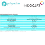 3D Printer Filament PolyMaker PolyMide PA6 GF Glass Fiber Reinforced Nylon 500gr-Grey