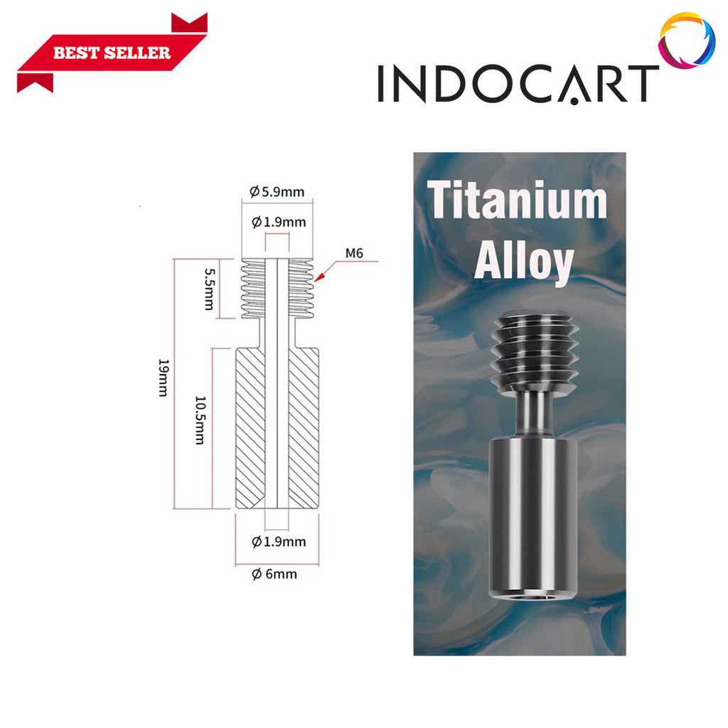 3D Printer Parts Creality Compatible Hotend HeatBreak M6 19x6mm Creality K1/K1Max/Ender 3 S1/V3 SE