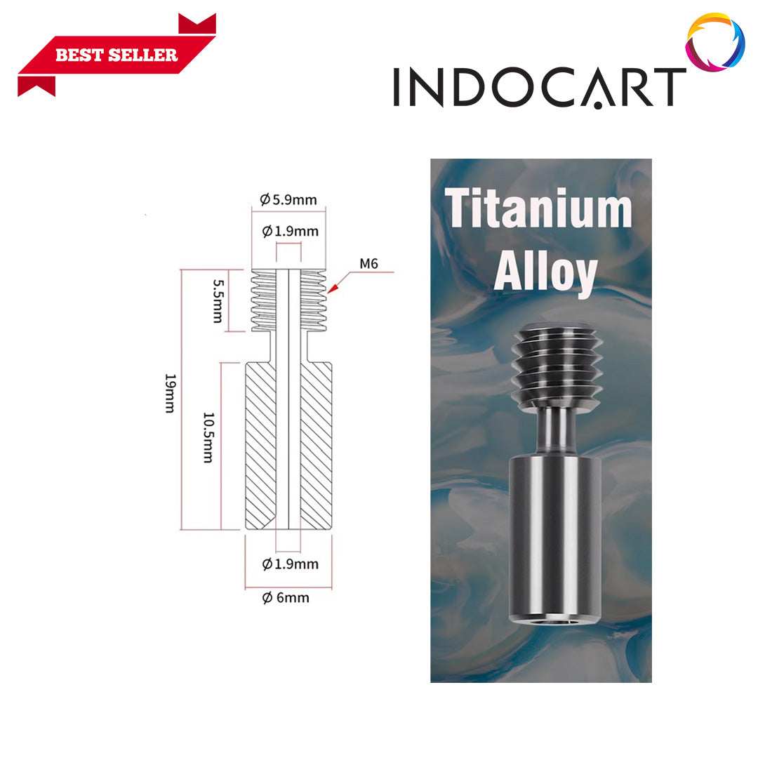 3D Printer Parts Creality Compatible Hotend HeatBreak M6 19x6mm Creality K1/K1Max/Ender 3 S1/V3 SE