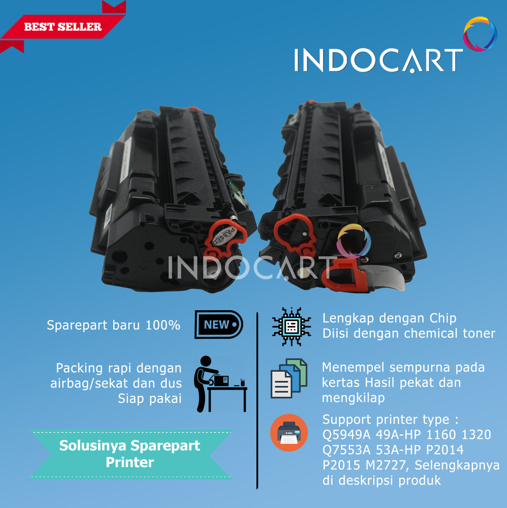 Toner Cartridge Compatible Universal HP 49A 53A CRG 308 315-HP 1160 P2015 Canon LBP 3300 3310