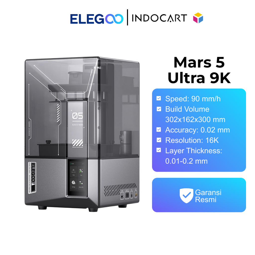 3D Printer Elegoo Mars 5 ULTRA 9K With 7 Inch Mono LCD and Smart Mechanical Sensor