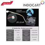 3D Printer Parts BambuLab Compatible Mini Fan 5V 18000 rpm/min 2510 Hot End Cooling for BambuLab P1/X1 Series