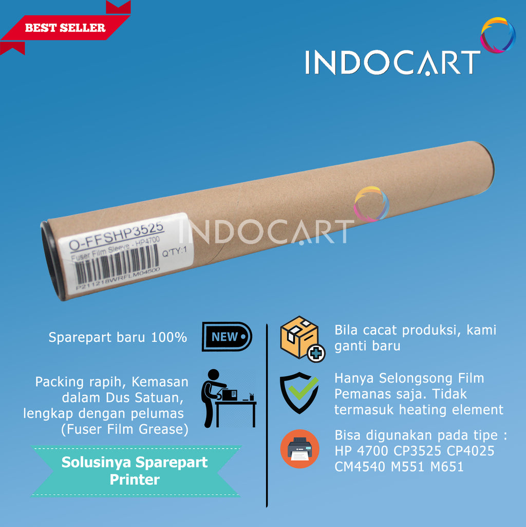Fuser Film Sleeve-HP Color LaserJet Enterprise M651 M680 CM4540-CMP