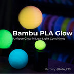 3D Printer Filament BambuLab PLA Glow Unique Glow In Low Light Conditions 1.75mm 1Kg