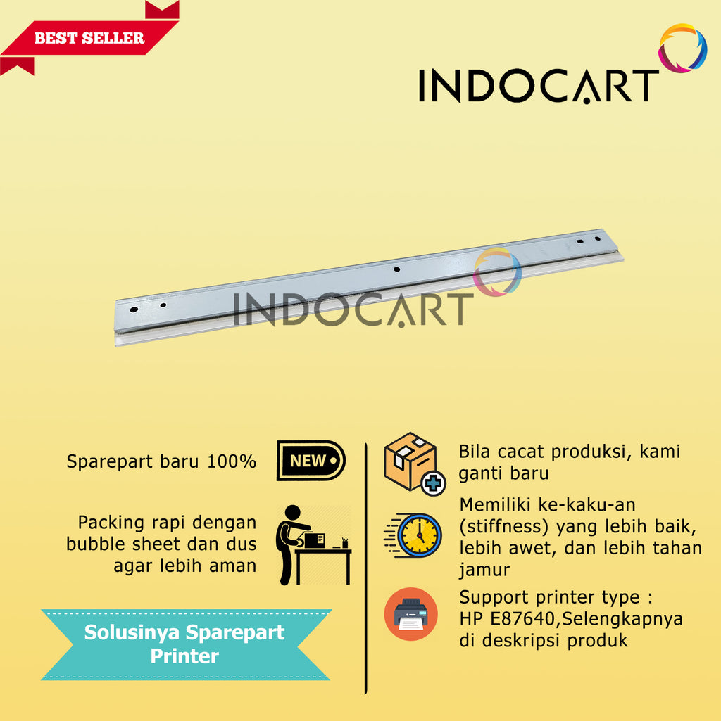 Wiper Blade W9050MC W9051MC W9053MC W9053MC-HP Color LaserJet MFP E87640 E87650 E87660