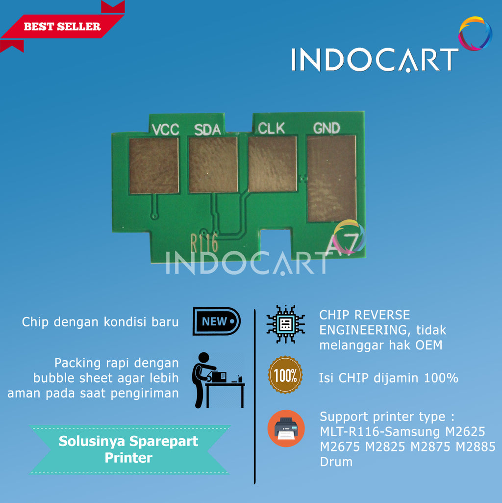 Chip MLT-R116-Samsung M2625 M2675 M2825 M2875 M2885 Drum-9K