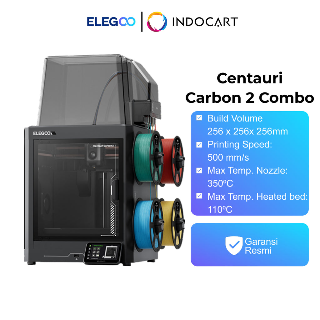 3D Printer Elegoo Centauri Carbon 2 Multi Color High Speed 3D Printing With Dual Gear Hardened Direct Drive Extruder