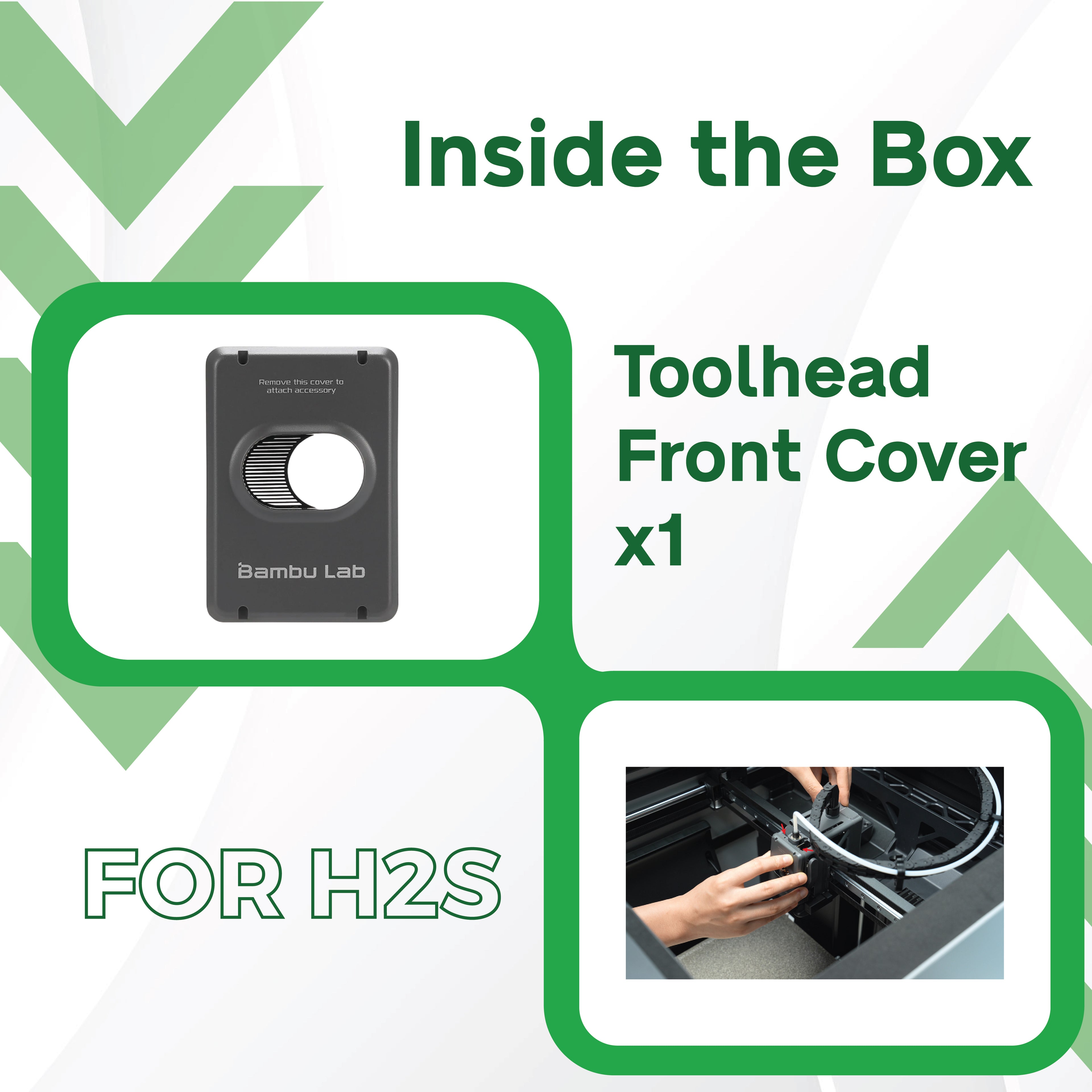 3D Printer Parts BambuLab Toolhead Front Cover BambuLab H2S
