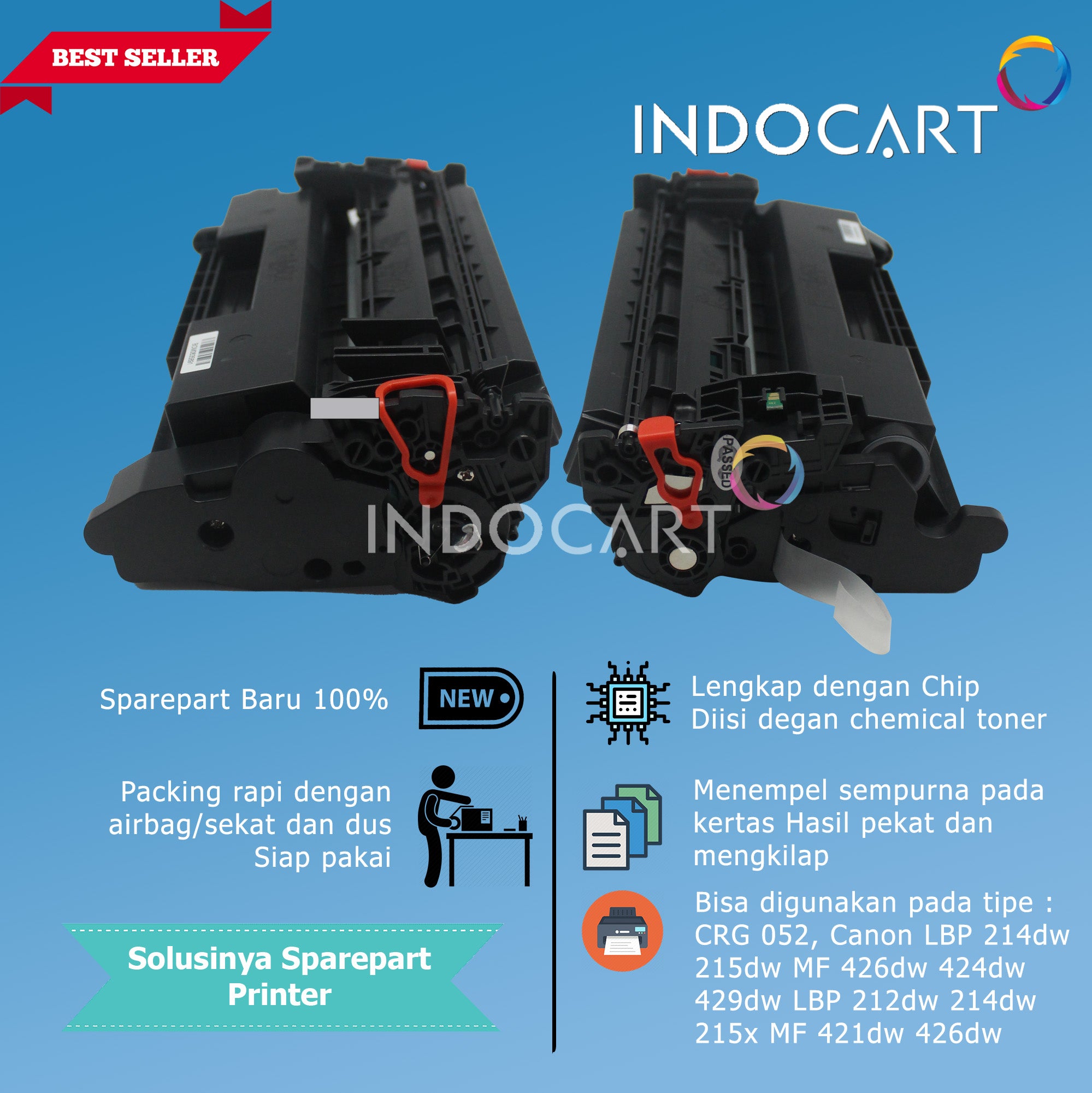 Toner Cartridge Compatible CRG 052-Canon LBP 212 214 215 215 MF 421 424 426 429