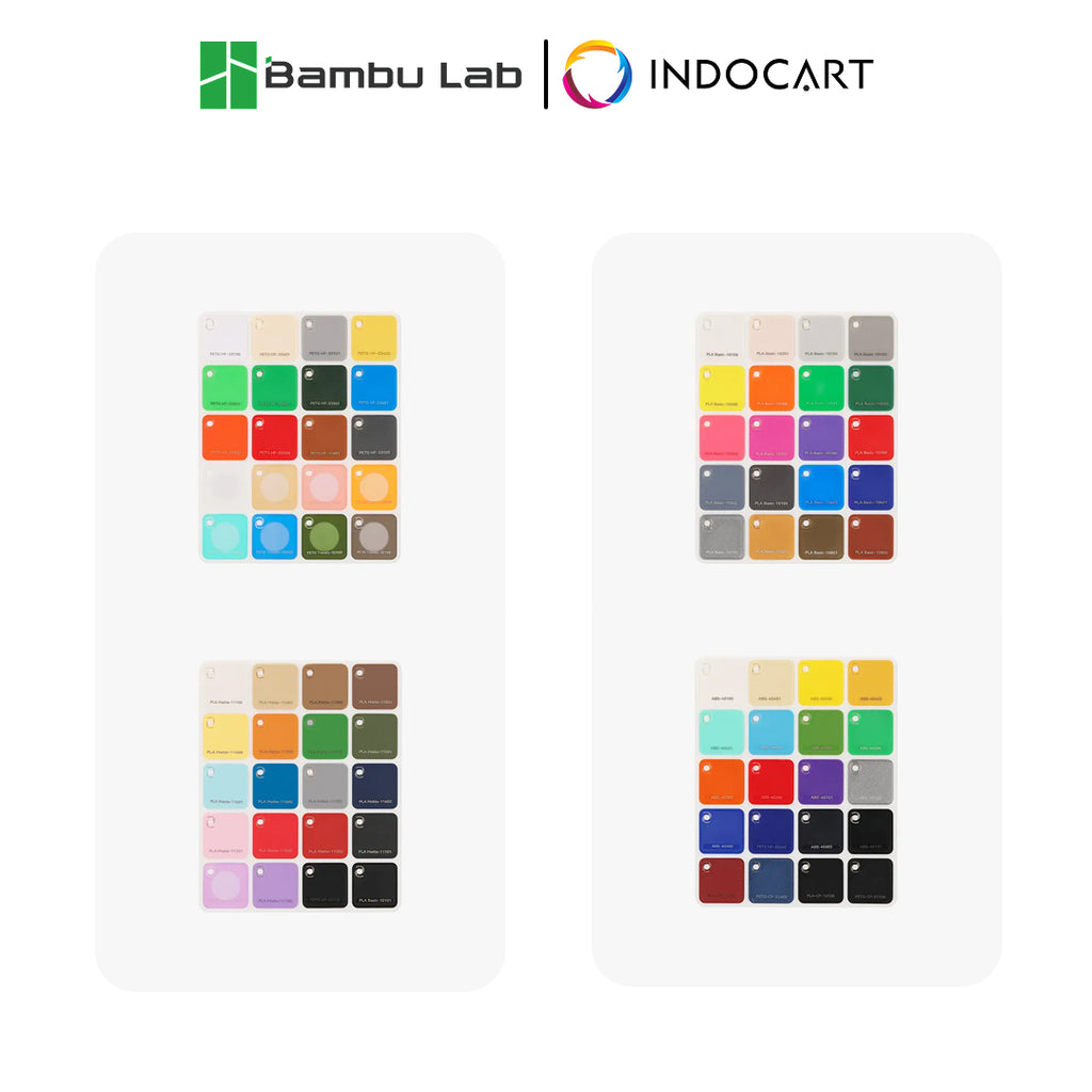 3D Printer Parts BambuLab Bambu Filament Swatches For Color Selection Fillament