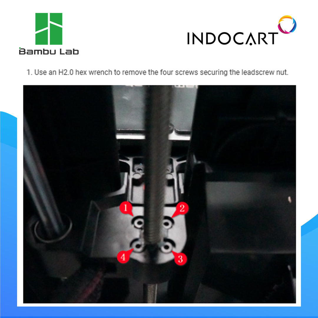 3D Printer Parts BambuLab Z Axis Leadscrew Kit BambuLab P2S