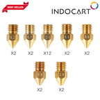3D Printer Parts Creality OEM Brass Nozzle D6 Package 24Pcs