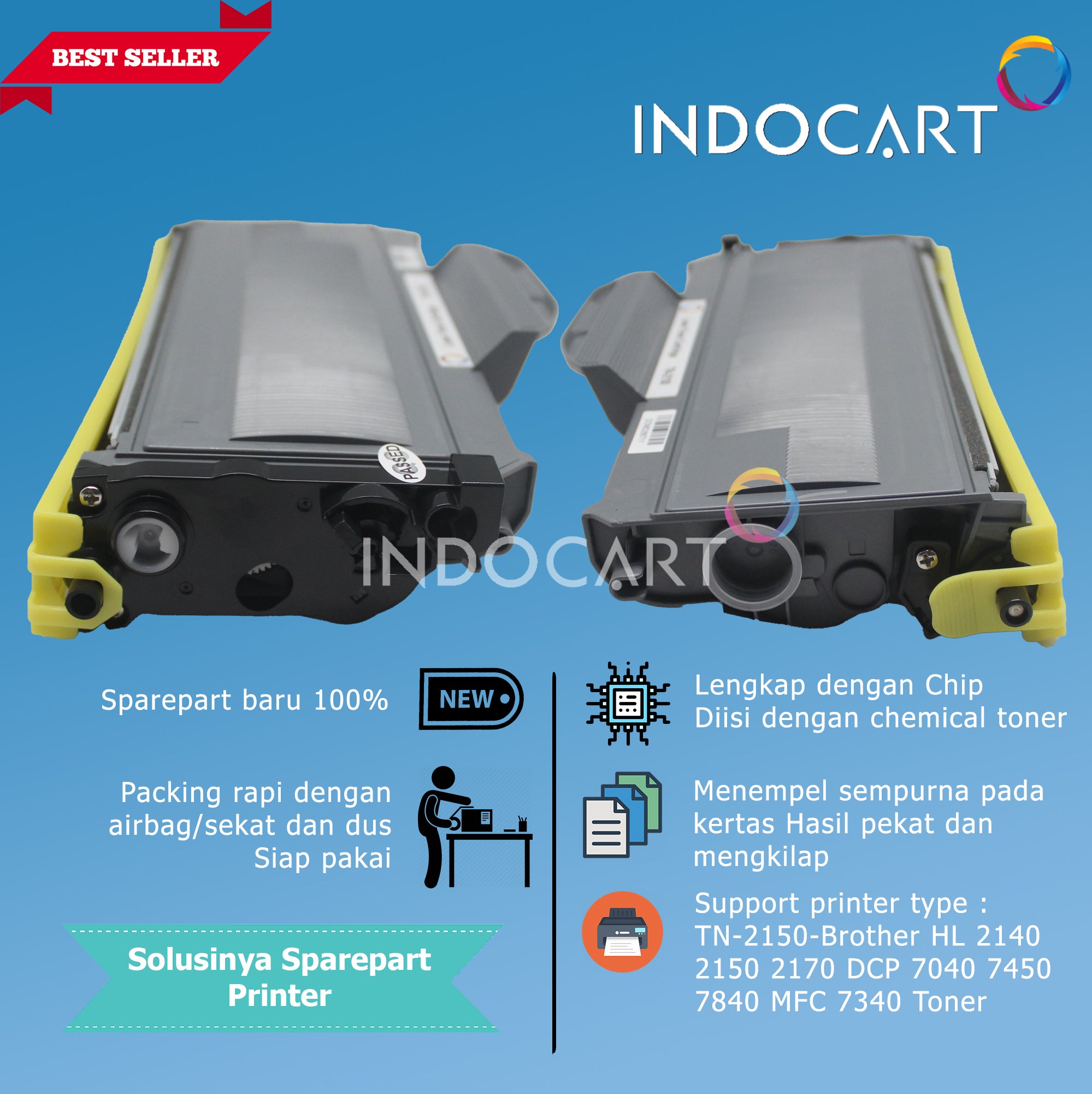 Toner Cartridge Compatible TN-2150-HL 2140 2150 2170 DCP 7040 7450 7840 MFC 7340
